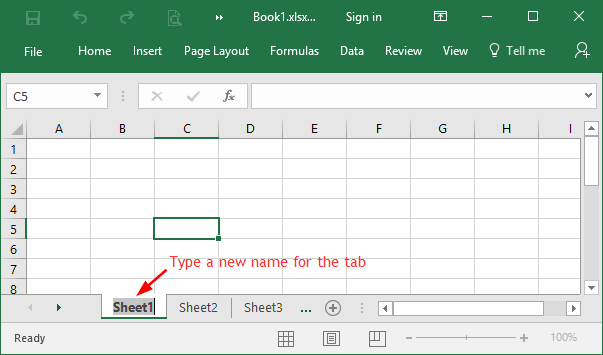 show worksheet tabs in excel for mac